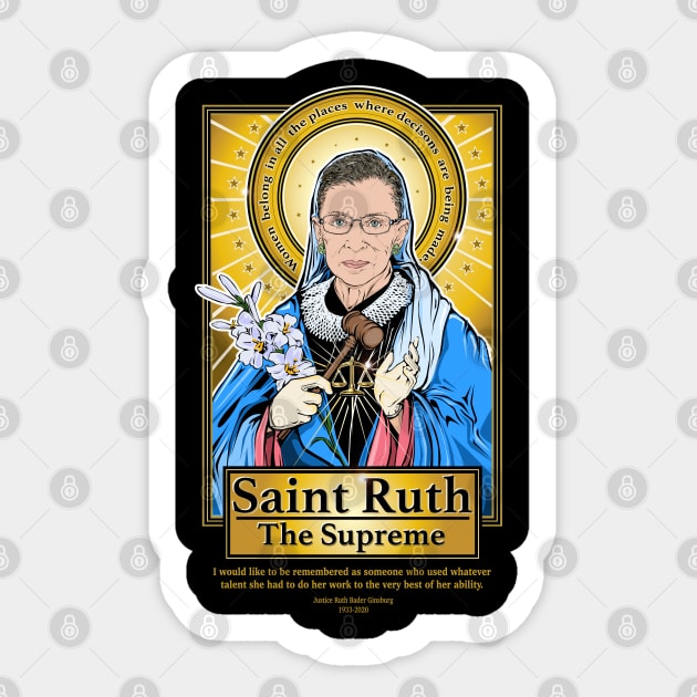 RGB Saint Ruth Sticker by Pop Art Saints